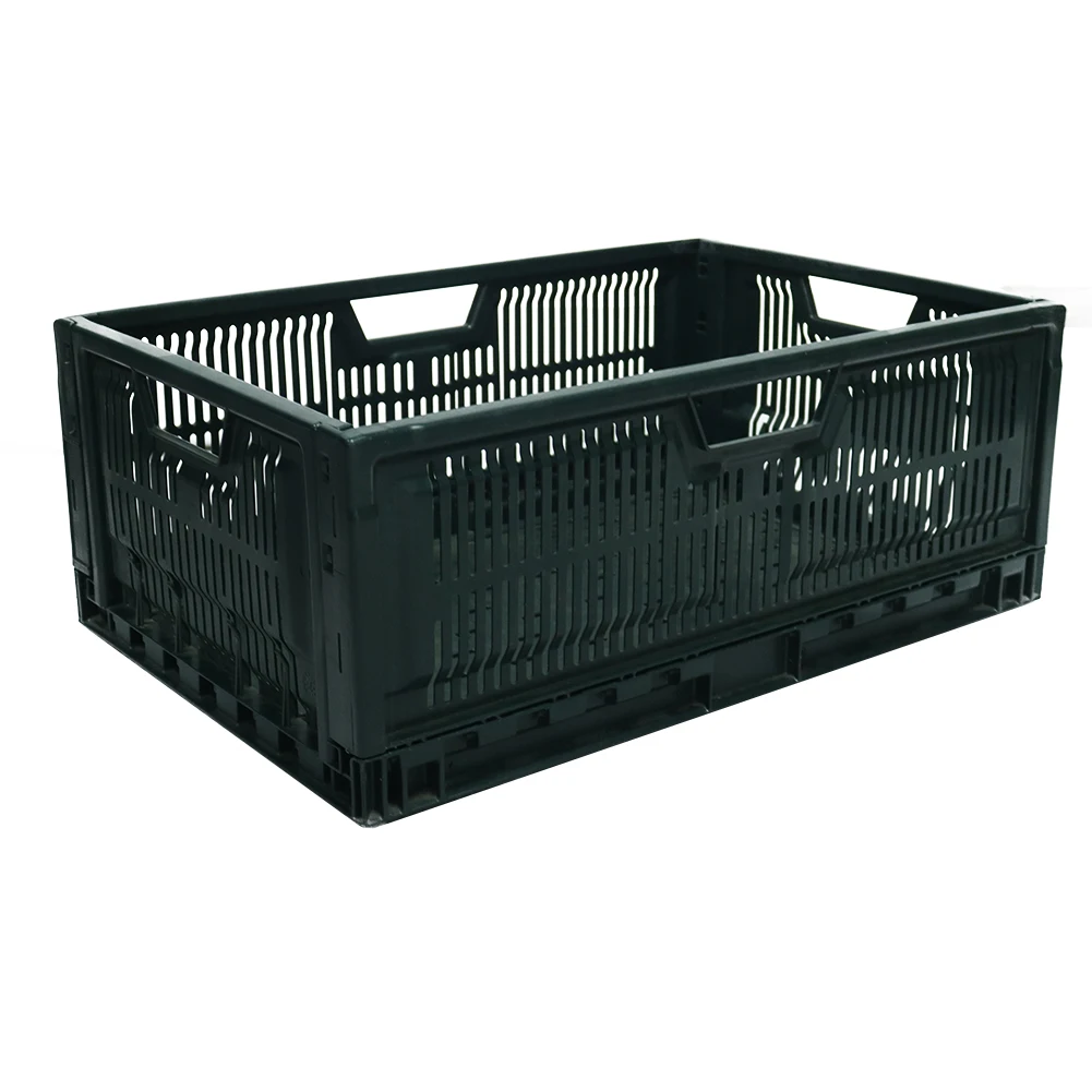 Logistic Shipping Durable Fruit Vegetable Use Stacked Folding Pallet Box Custom Folding vented plastic bulk container