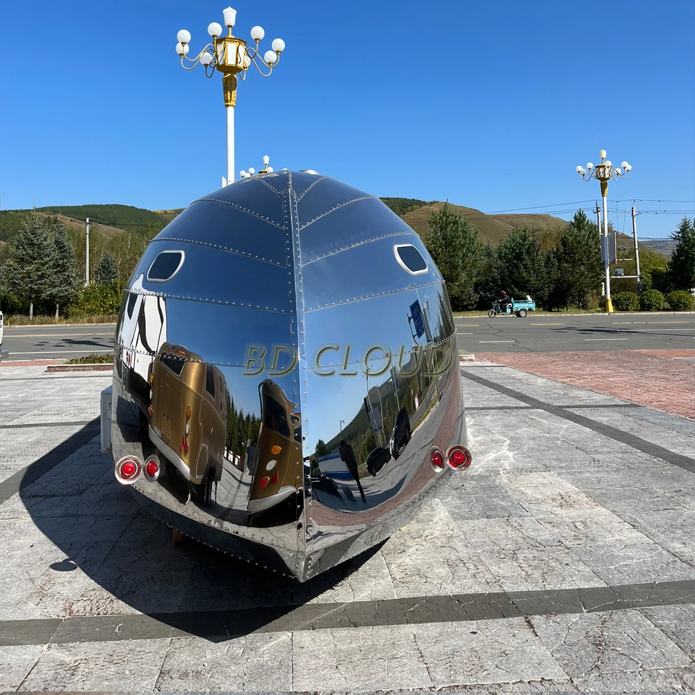 Mobile outside camping trailers camper trailer with high quality