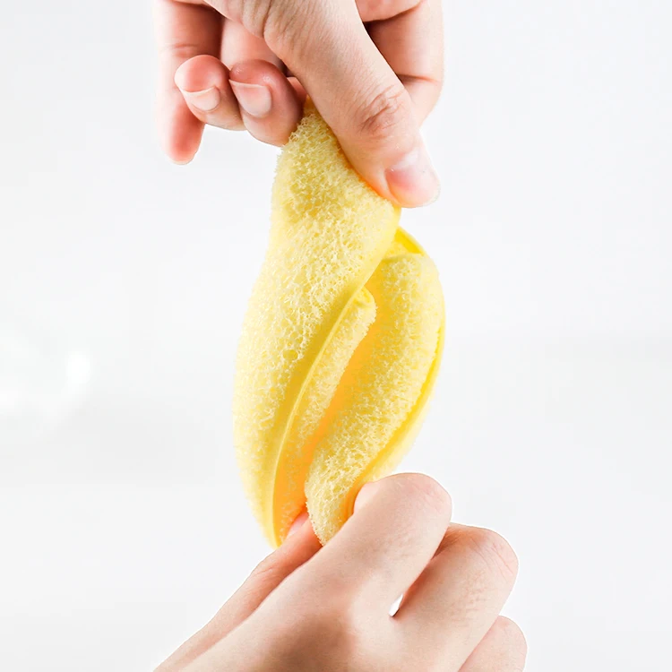 Натуральная губка Konjac отшелушивающая для лица очищающая