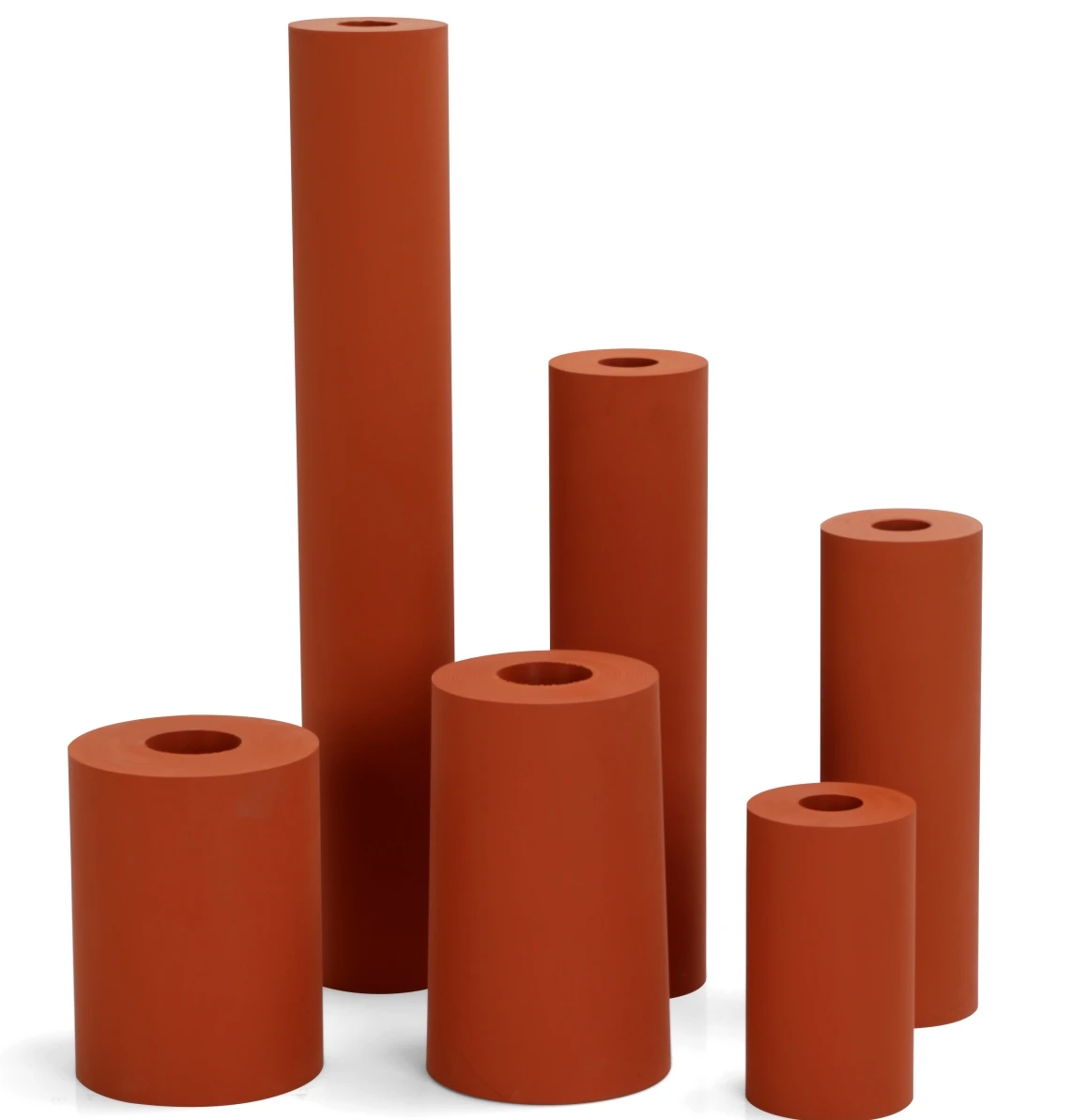 Id 38mm And Od 100mm Silicone Rubber Roller Silica Gel For Heating Transfer Printing