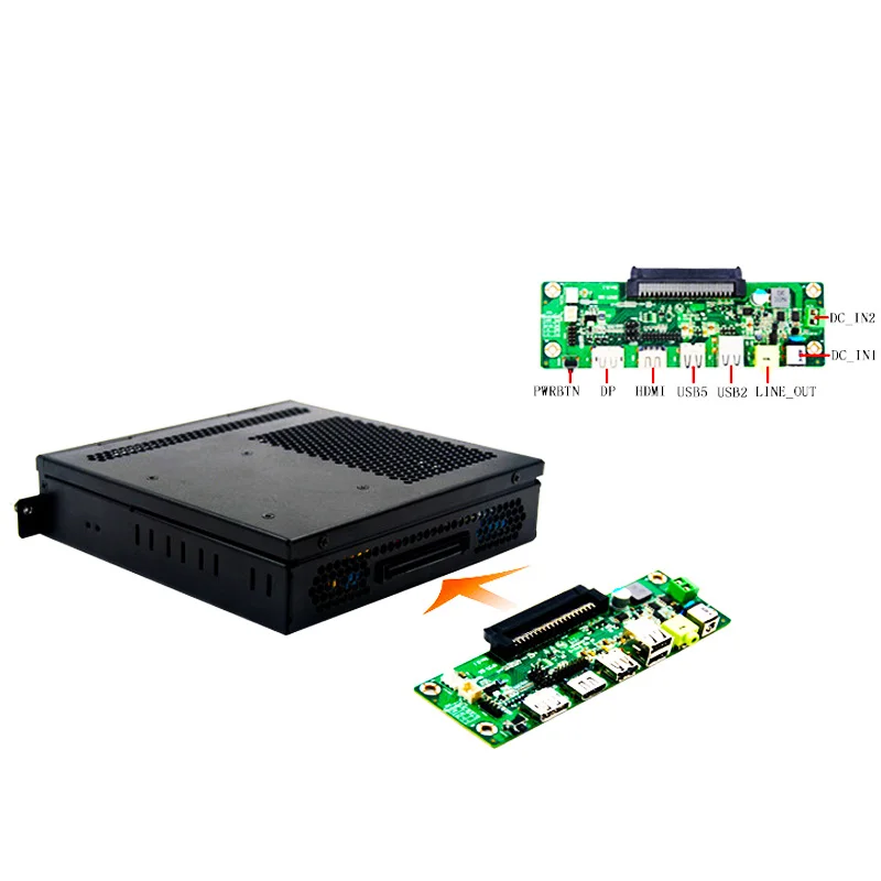 Встроенный 1037 процессор Core I3 I5 I7 8 ГБ 512 SSD Мини ПК OPS промышленный