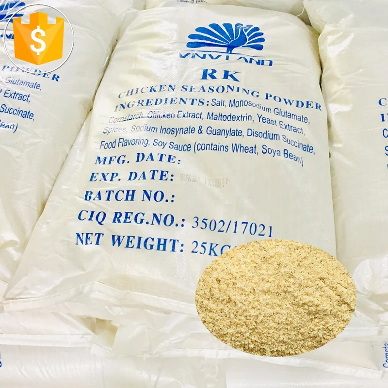 Factory Price  Good Quality 25kg  Hot sale halal chicken seasoning powder bulk with garlic flavor enhanced