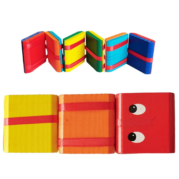 Kids colorful Wooden Jacobs Ladder montesorri wooden toy