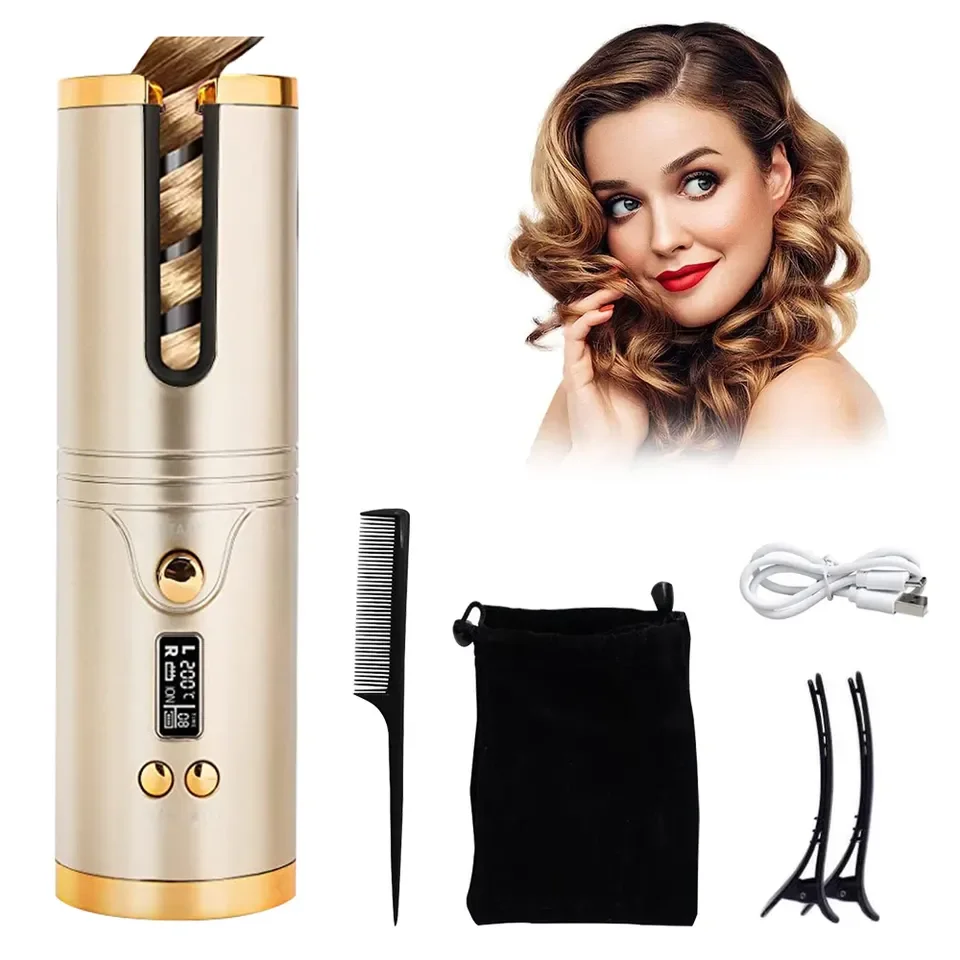 Phenitech 2023 Automatic curler cordless curler Electric Heated Roller Curling Roll Hair Rollers Safety ceramic technology