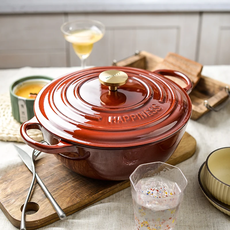 ODM/OEM Wholesale Cooking Pots Cast Iron Sets Cookware Buffet Casserole with Lid