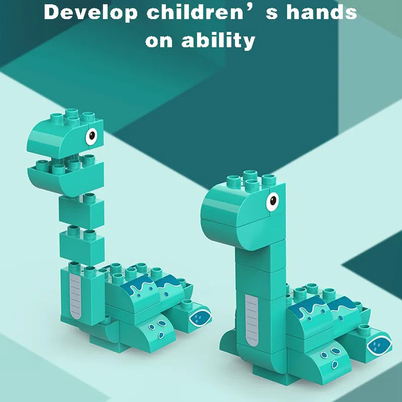 New Items Compatible Dinosaur Create Bricks Stem Educational Dinosaur Building Block Set Toys f Kids Birthday Gifts