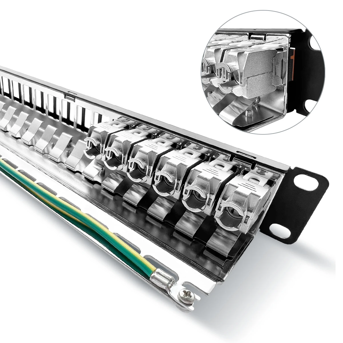 Сетевая пустая коммутационная панель Keystone 24 порта Cat6 FTP Rj45 Cat6a