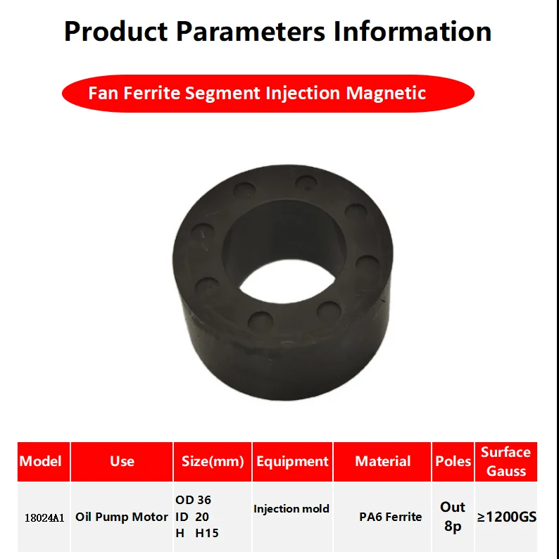 OEM Service Cheap Price  golden supplier ferrite magnet ring Best Quality Small  Injection Molded Magnetic Nose Ring Pump magnet