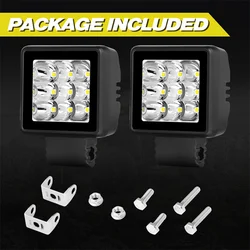 2 шт. 2 дюйма 54 Вт янтарный или белый маленький точечный луч 12 В мотоциклетный светильник