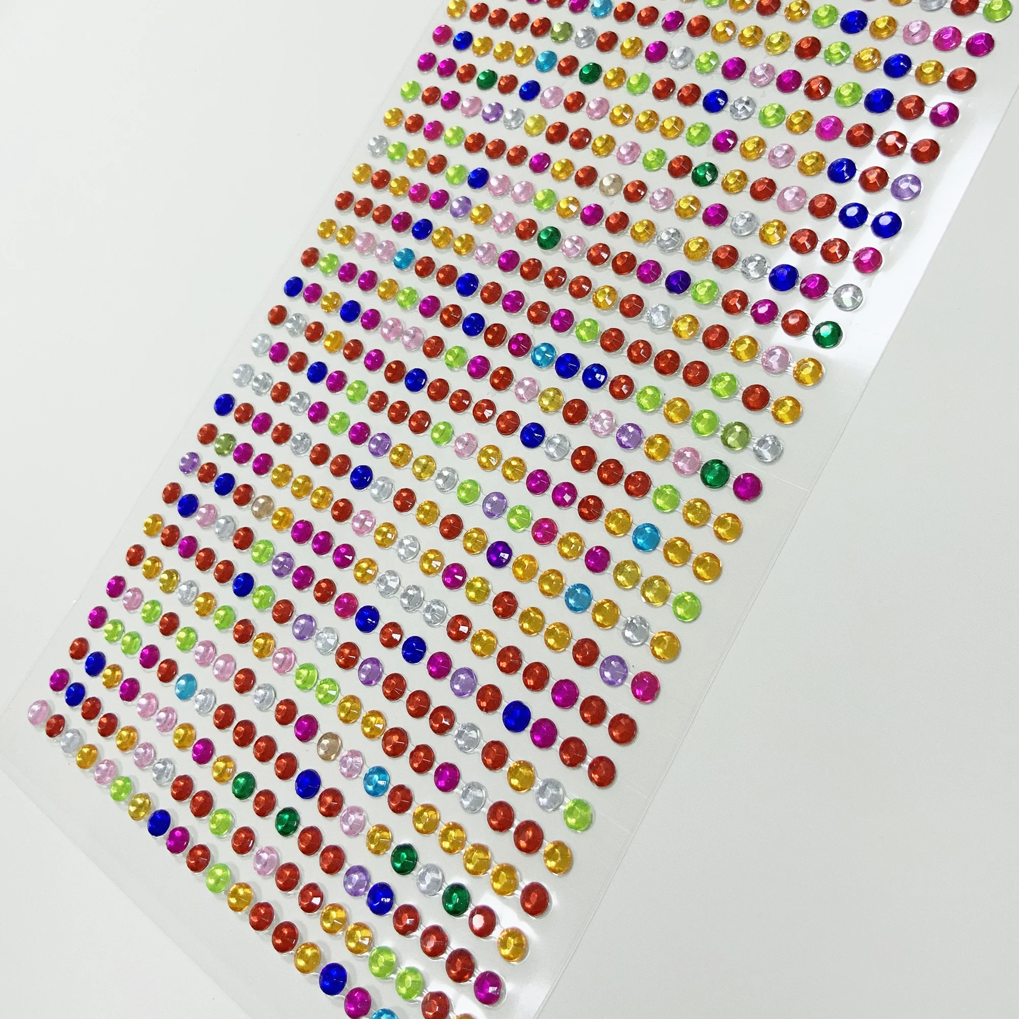 900Pieces 4mm Colorful Bling Diamond Self Adhesive Rhinestone Sticker Sheet for DIY Crafts