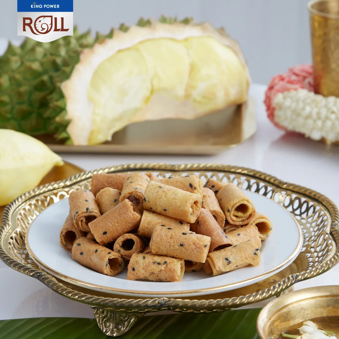 KING POWER ROLL с моном стрингами, дуриан-Тайский Снэк для всех, чтобы насладиться вкусным вкусом из Таиланда