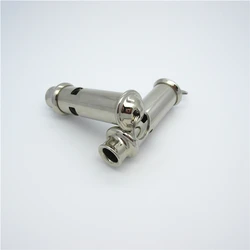Factory supply 65mm /80mm metal long tubular metal survival whistle