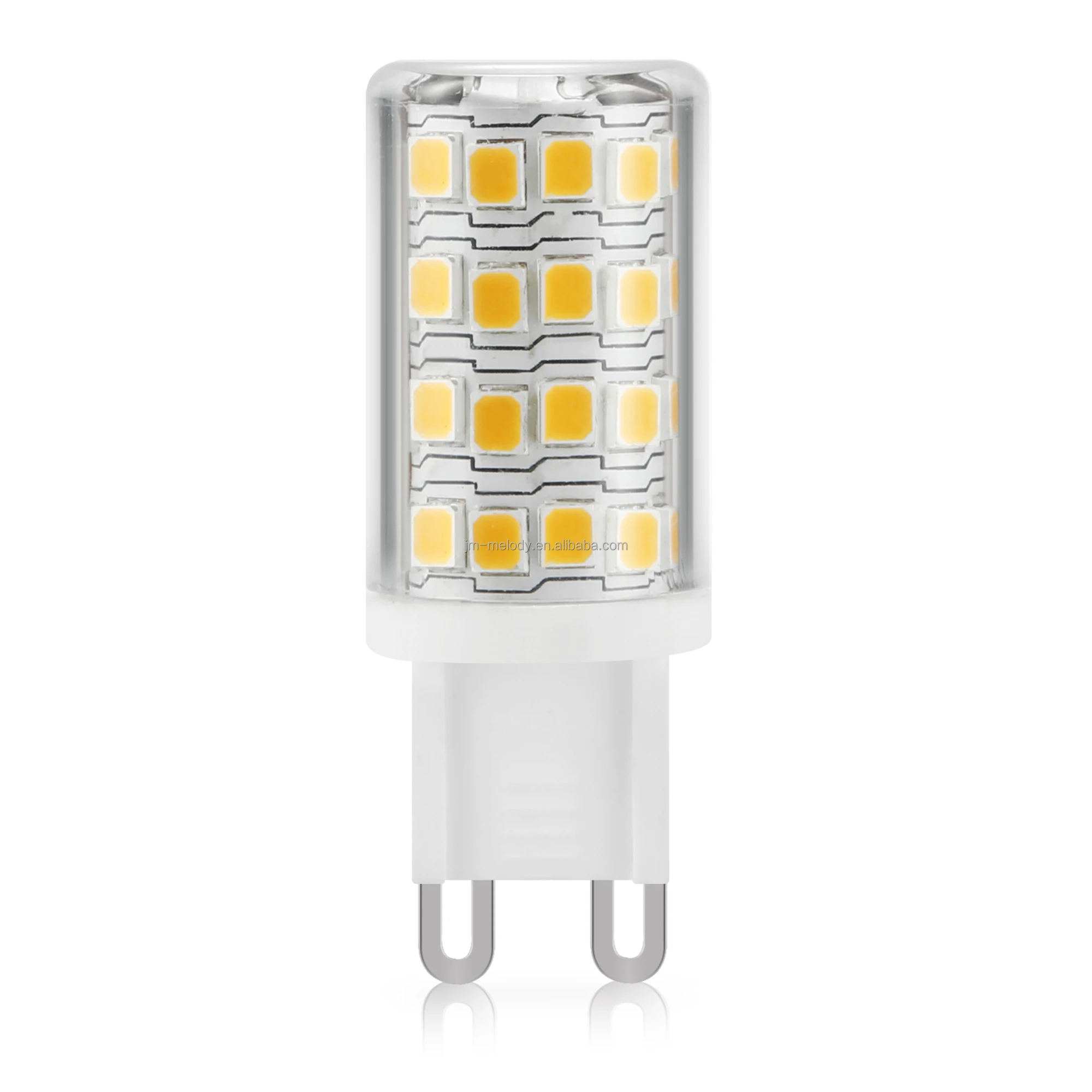 Top Ceramic 4.5W G9 led bulb Flicker free CRI90 RA90 110V 220V dimmable light 230v E11 E12 E14 E17 BA15D Lamp 24V 2700k 3000K