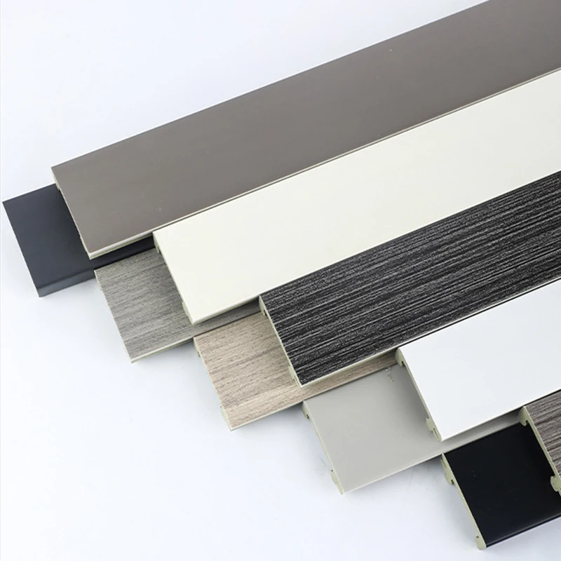 Original factory hard marble colour 14mm metal wall baseboard skirting for living room