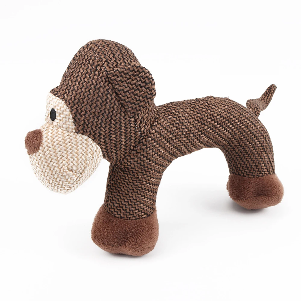 Manufacturer wholesale monkey sheep elephant dog short plush linen toys