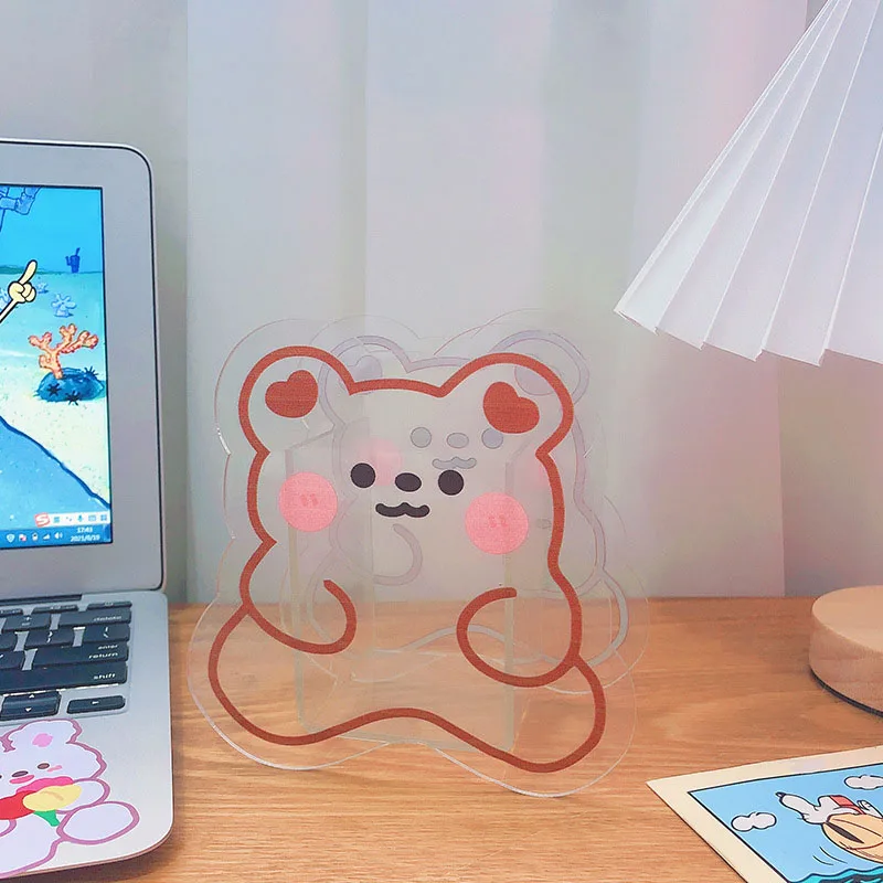 Корейские студенческие канцелярские принадлежности, акриловый Настольный держатель для ручек