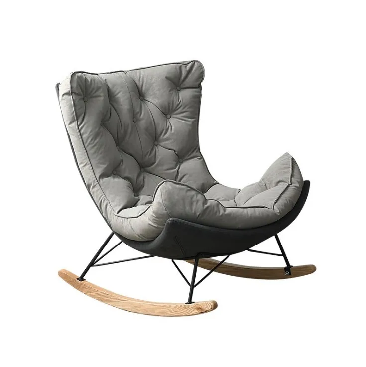 rocking chair nordic living room balcony home lazy chair lounge chair casual cloth snail chai