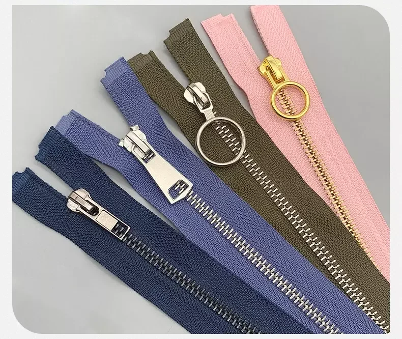 Wholesale Factory Custom 4# 16cm Close End Metal Brass Zipper Or Zips