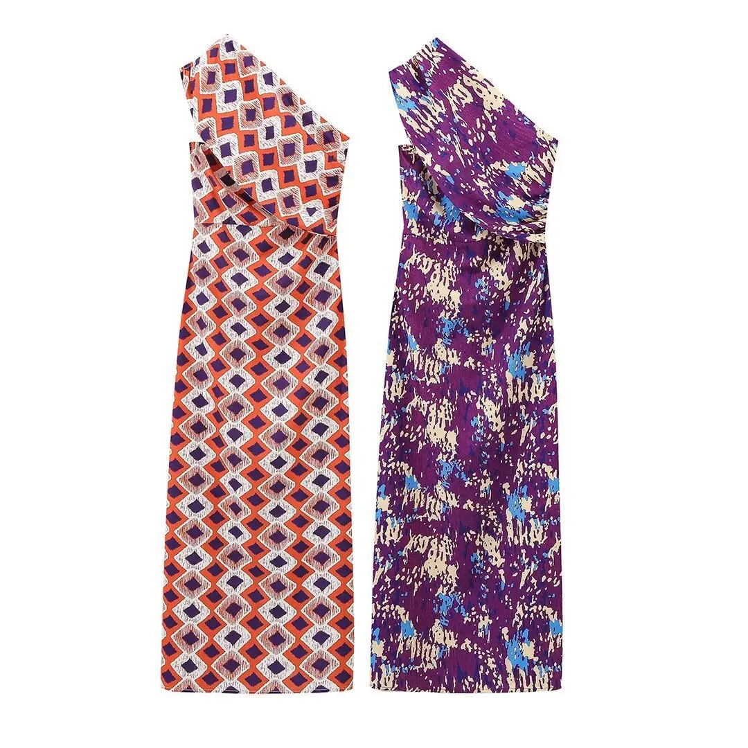 2024 new fashion Italian maxi dress sleeveless sexy slim casual beach wear holiday color long dress