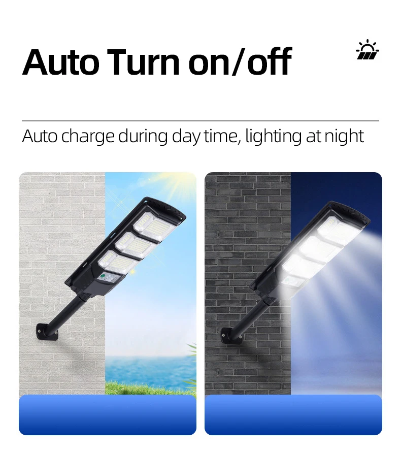 Solar Street Light Interior Products Solar Lights Outdoor Waterproof 80w 100w 120w Solar Security Light for Garden Street Deck