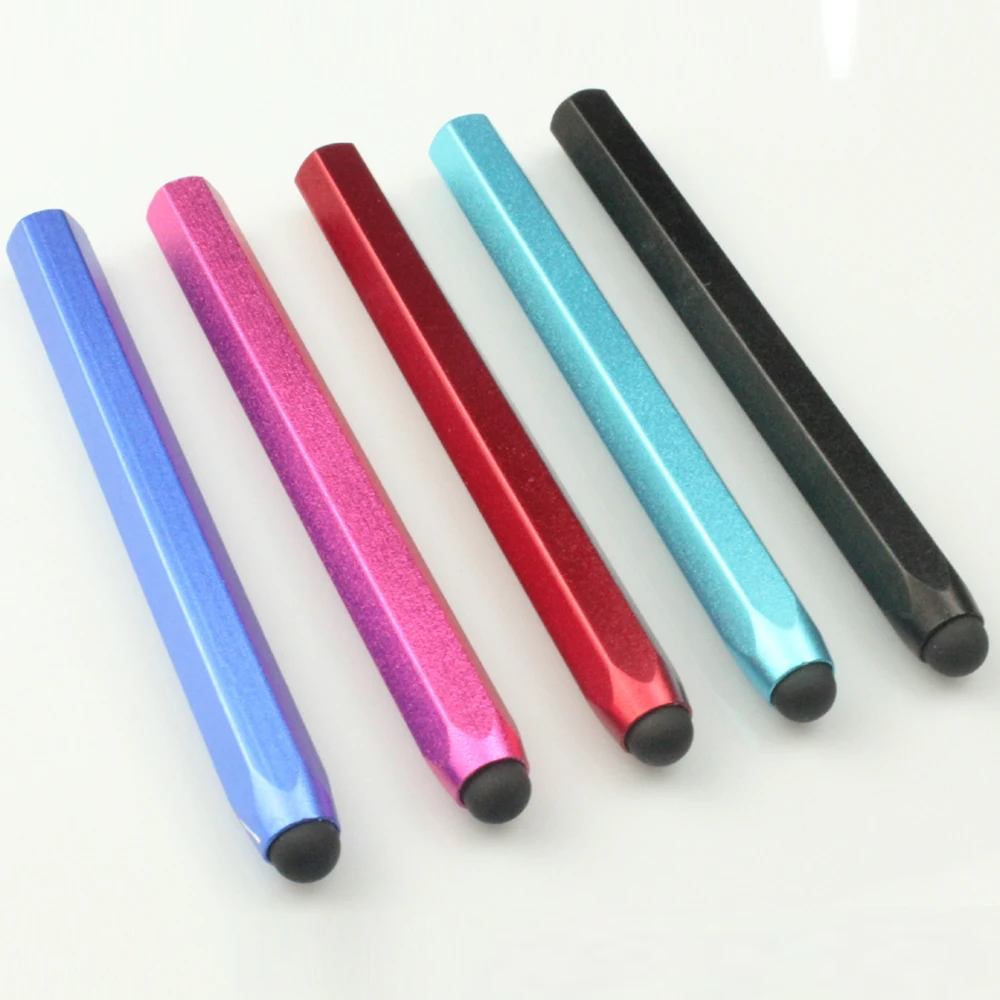 Металлическая ручка для сенсорного экрана мобильного телефона планшета шестигранный алюминиевый стилус для смартфона iPhone Samsung