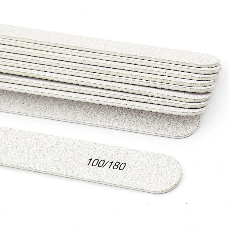Профессиональные одноразовые деревянные пилки для ногтей двухсторонние прочные шлифовальные доски