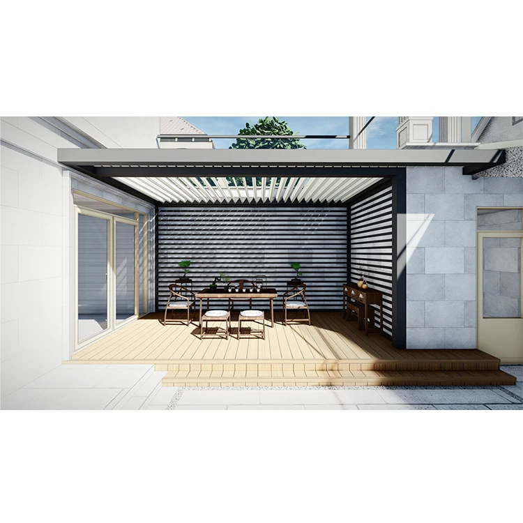 Hooeasy&homey Aluminium Bioclimatic Pergola With Rgb Lighting