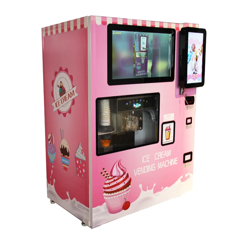 High Quality Commercial Soft Serve 3 Flavor Vending Ice Cream Machine For Sale