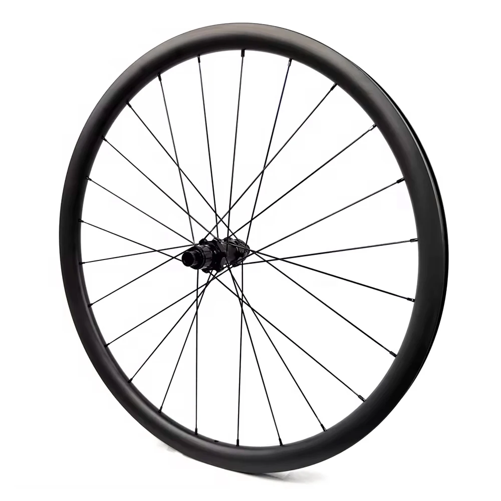 Carbon Bicycle Wheelset 700C Tubeless 30mm Width Carbon Road Bike Wheelset Ultra Light Carbon Wheel bicycle rims