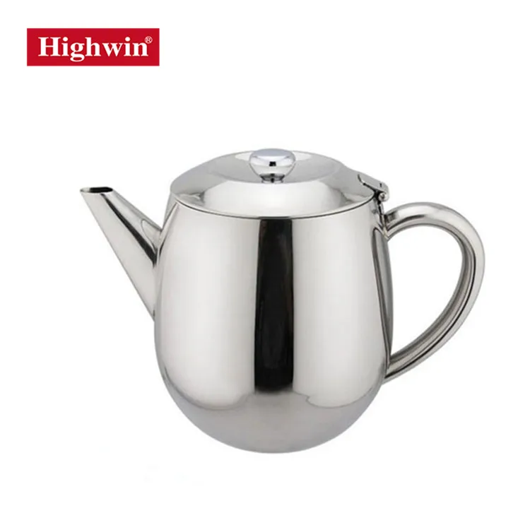 Factory Produce Stainless Steel Chinese Teapot Turkish Double Wall Tea Pot Kettle Set