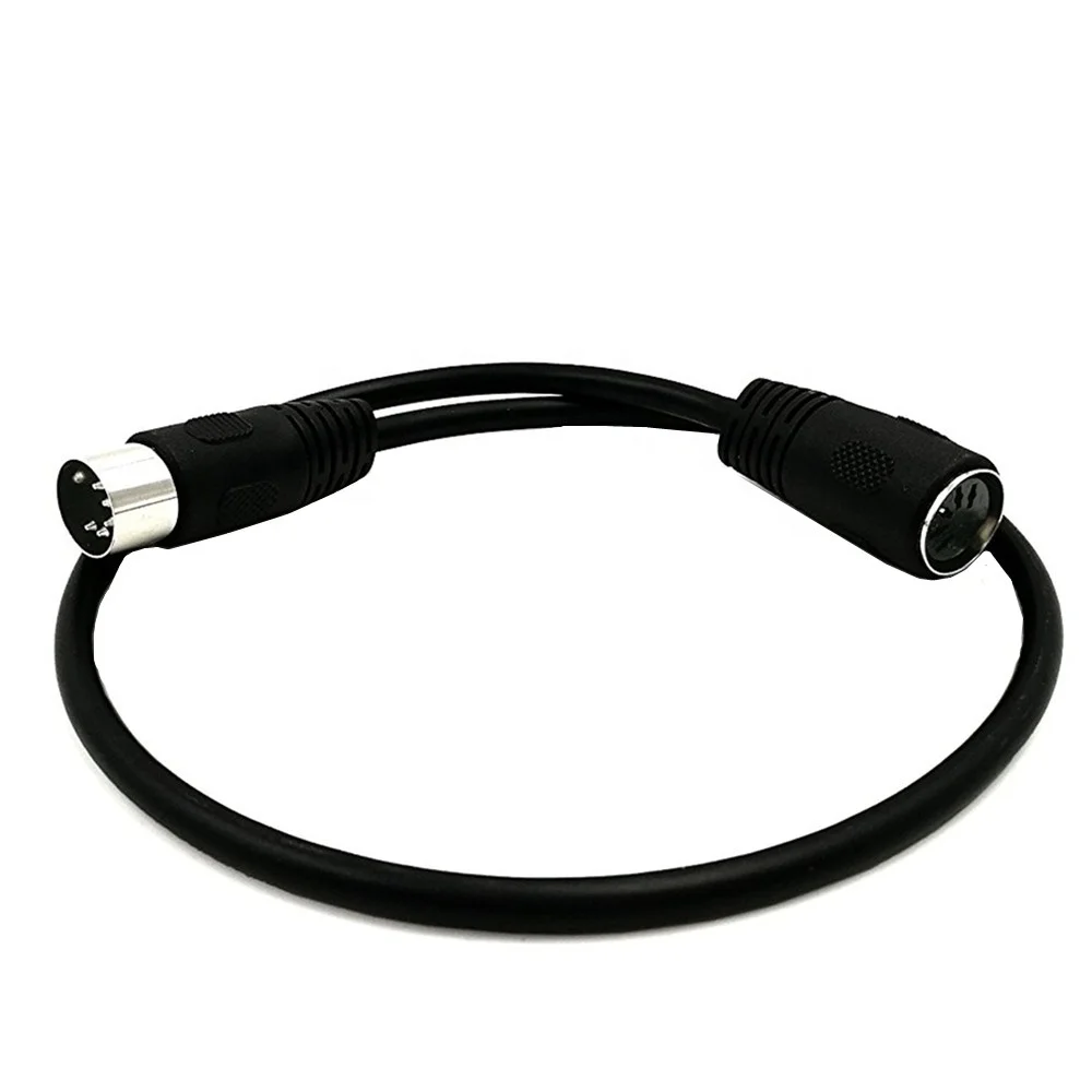 ERE MIDI 5-Pin DIN Male to Female Audio MIDI Extension Cable for MIDI Keyboard (Synthesizer, Organ, Electric Piano, MIDI Guitar
