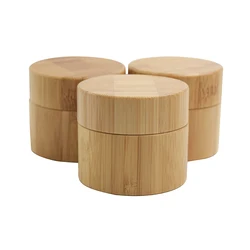 15g 30g 50g 100g High quality cosmetic packaging skin care cream  full bamboo inner PP jar