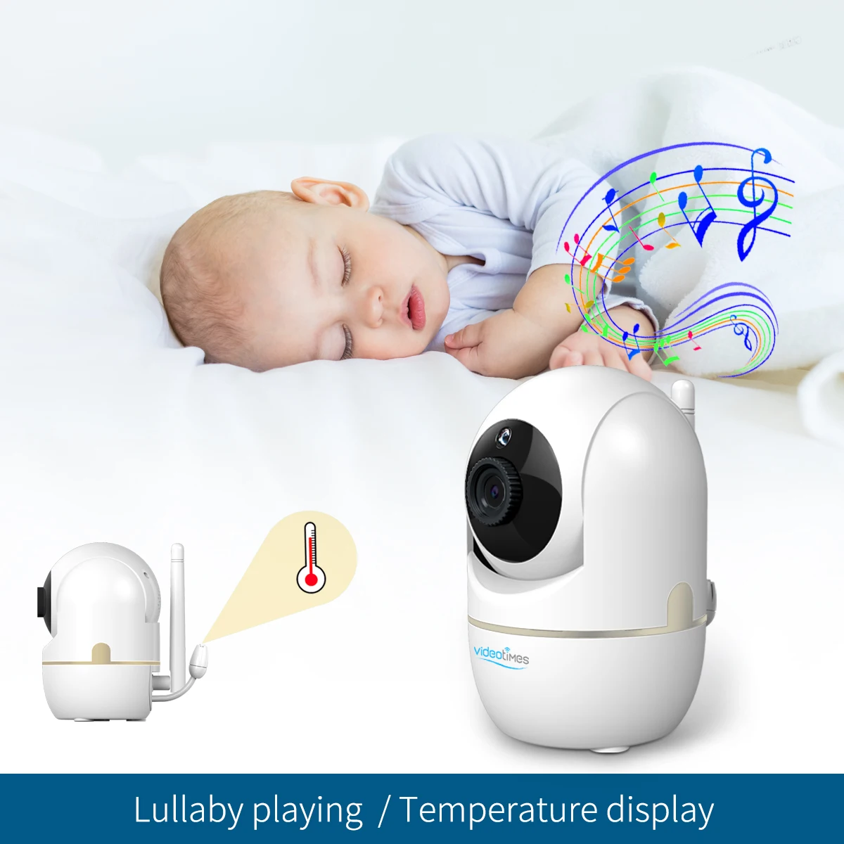 2020 беспроводной видеомонитор для ребенка с температурной детской камерой и двухсторонним монитором talkback