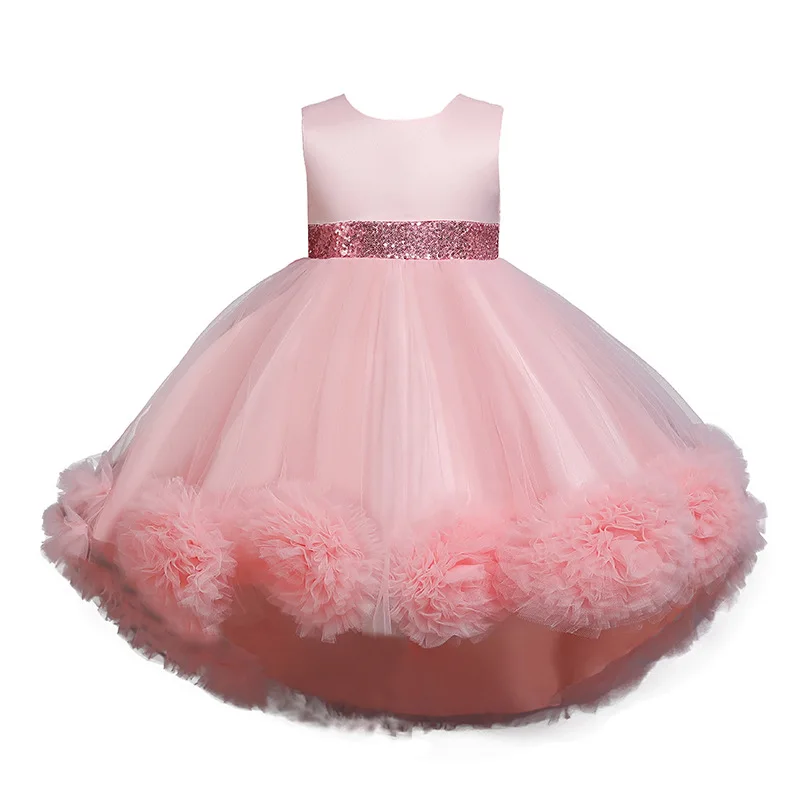 Girls Christmas dress formal dress lace princess party PROM dress manufacturers direct wholesale