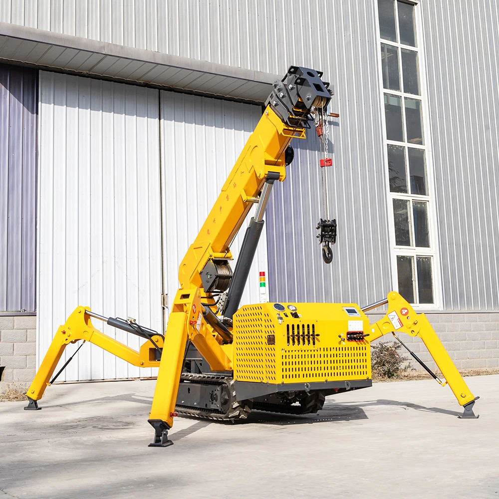 new crane machine 3 ton 5ton 8ton 10m 15m 20m Truck Mounted Crawler Spider Crane for construction use