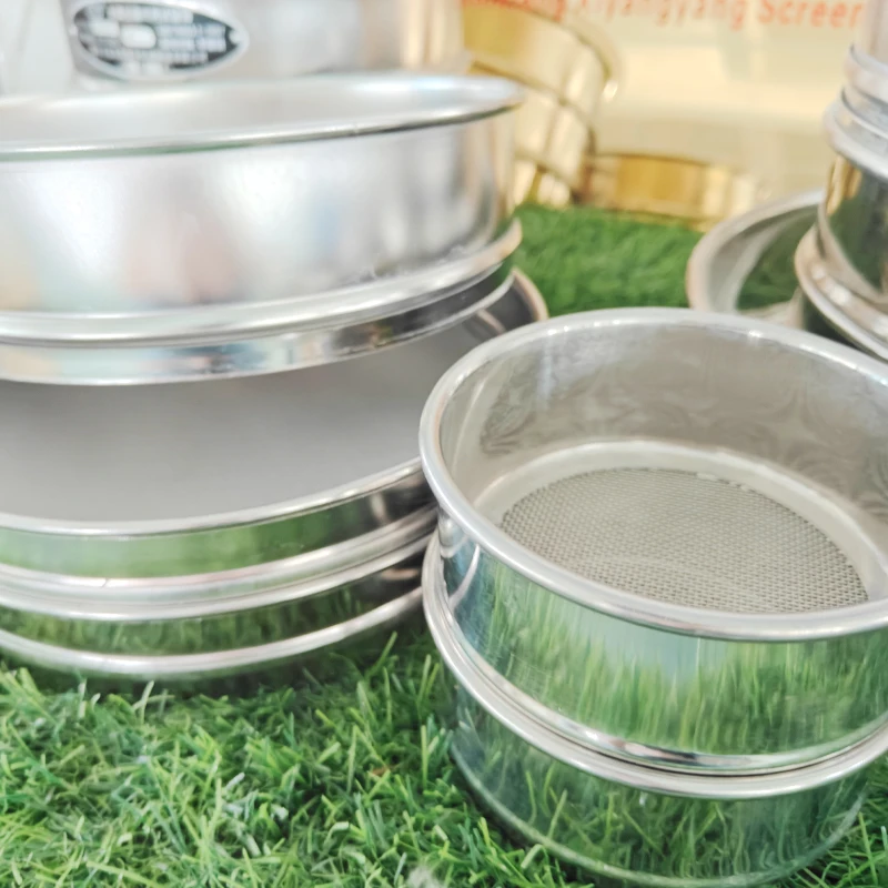 Custom Logo Large Heavy-Duty Garden Test Sieve Lab Test Sieve with Logo High Quality Soil Sifter