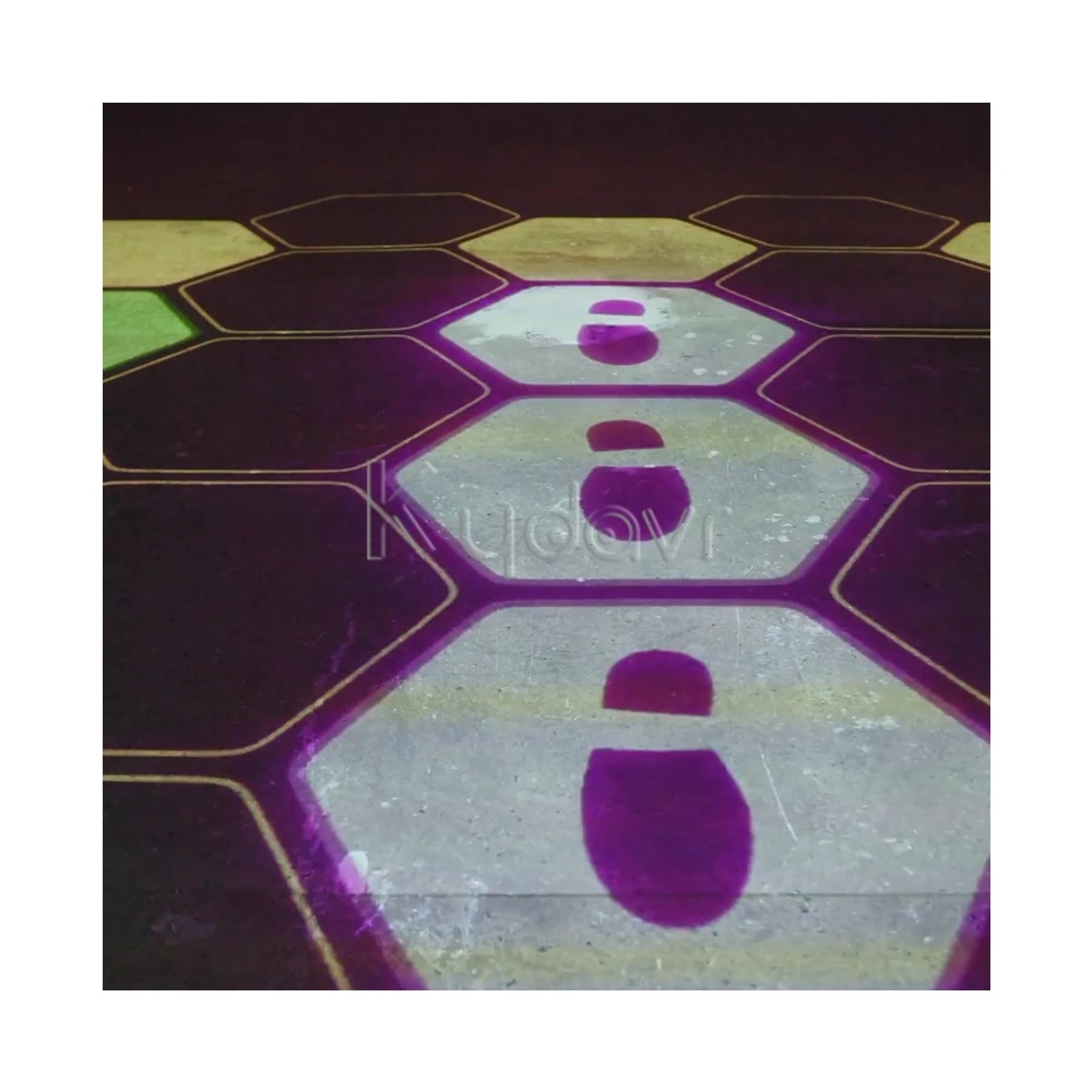 Amusement park ar interactive floor all-in-one move ground system projector kids activate game interactive sport games on floor