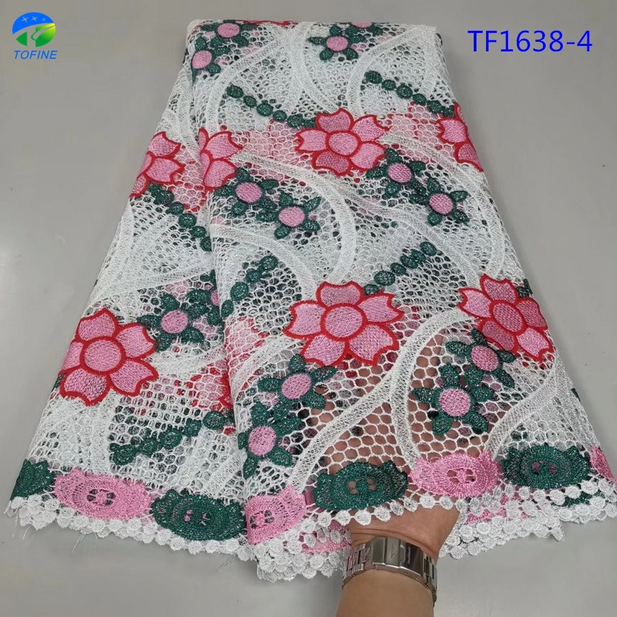 Best selling multi color guipure lace high quality guipure lace guipure cord lace for women