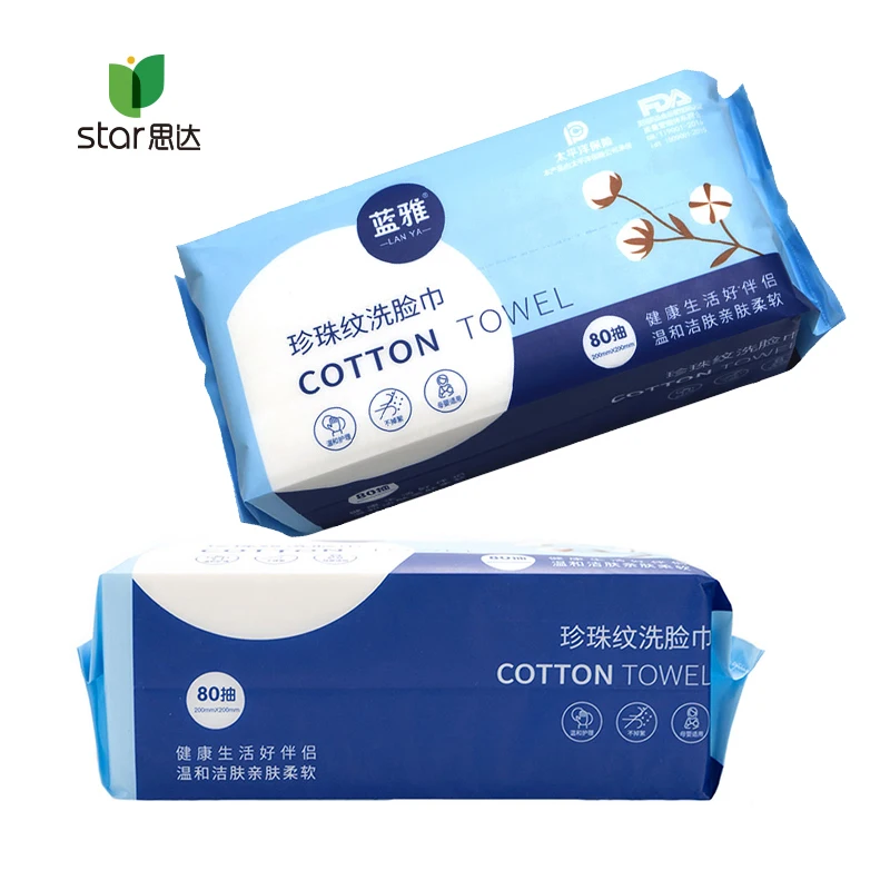 Private Label Disposable Single Packaging wet tissue refreshing Cotton Refreshment Towels