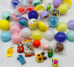 Cheap promotional gift capsule toy 65mm plastic surprise egg capsule ball toy vending machine ball for children