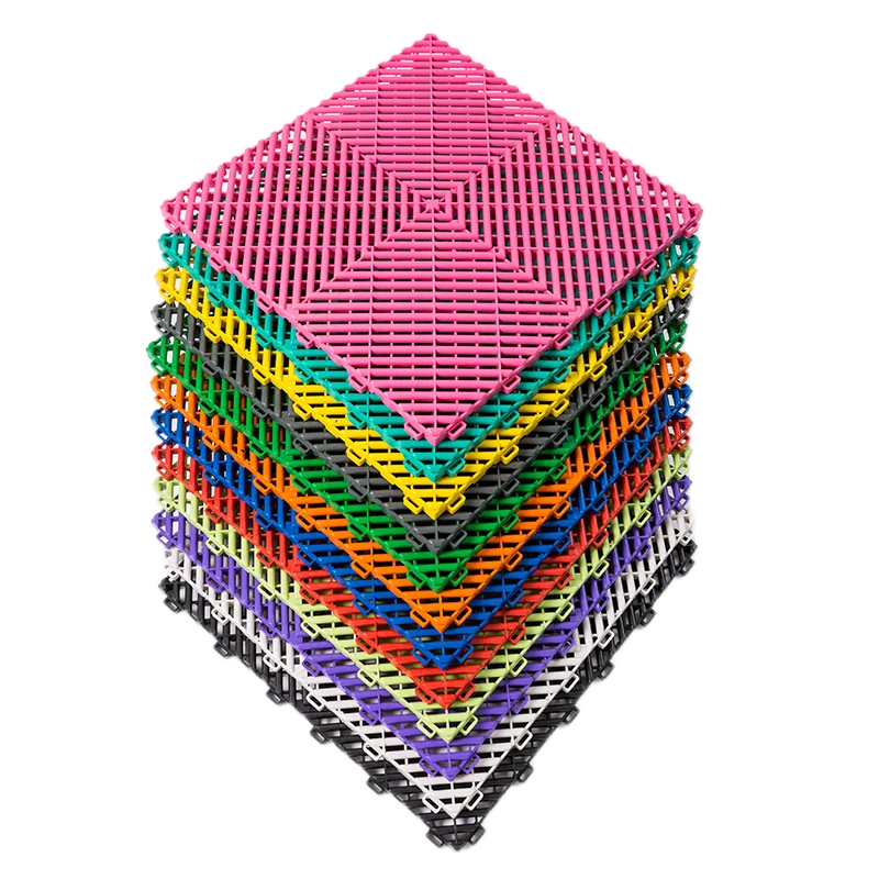 Excellent Quality Garage And Container 2 Floors Graphic Design Pvc Garage Floor Tiles Fabrication For Swimming Pool Manufacturer