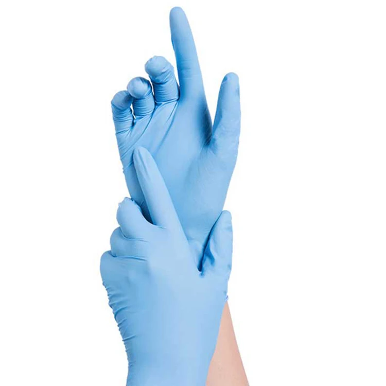 Durable microflex guantes de latex de nitrilo color azul dishwashing clean guantes de nitrilo black