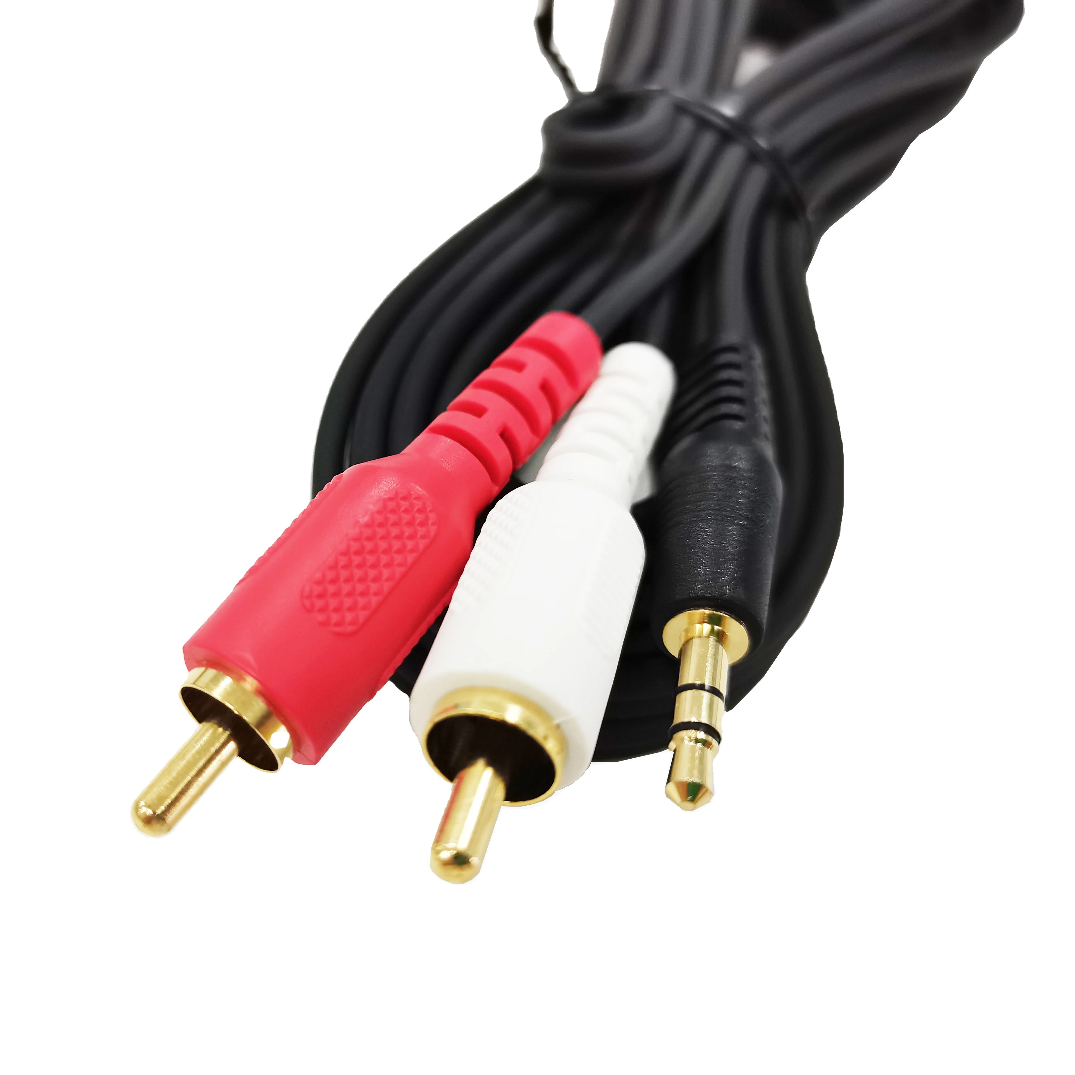 Nylon Braided Stereo Jack Cable Male 3.5mm To Male 3.5mm 4 Poles Stereo Car Audio Aux Hi-fi Auxiliary Cord Cable For Car Speaker