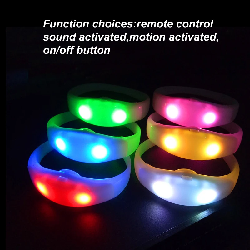 Live Show Gig Bar Lighting Concert Remote Control DMX Glowing Light up Luminous Nfc Rfid Silicon Wristband Led Bracelets