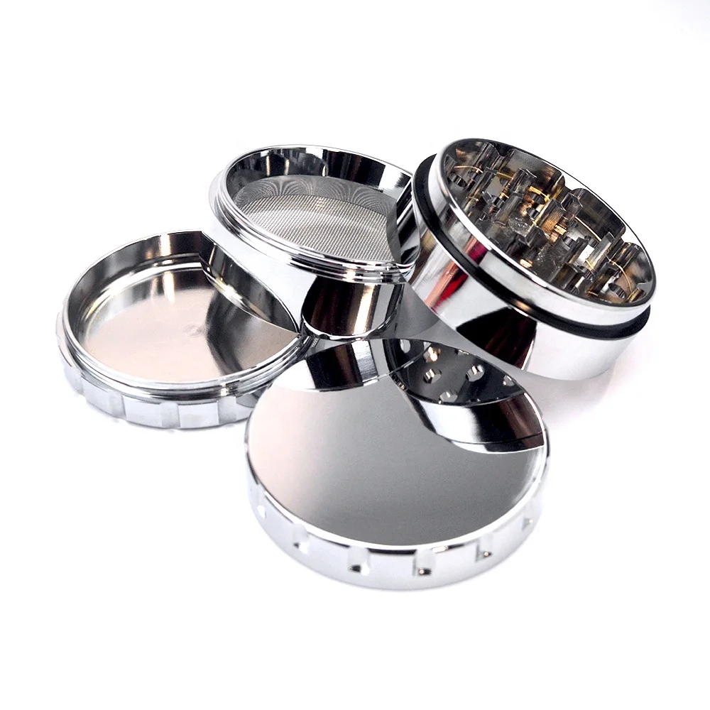 VA Stainless Steel Grinder Food Grade Smoking Tool Tobacco Powder Cutting Machine Custom Metal Manual Spice & Herb Grinder
