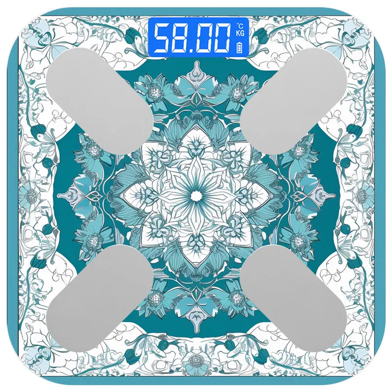 Intelligent Electronic Household Smart Human Body Smart Digital Body Fat Weighing Scales with Bluetooth