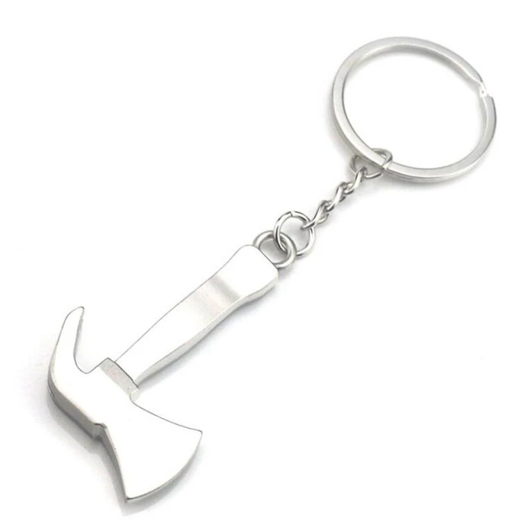 Custom shape acceptable mini tools hammer screwdriver wrench metal keychain