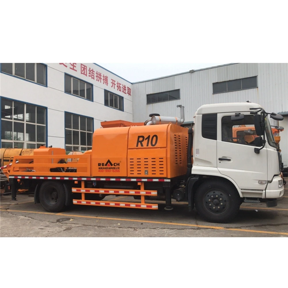mounted professional schwing stetter with great price camelway concrete pump truck 90-120m3 per h