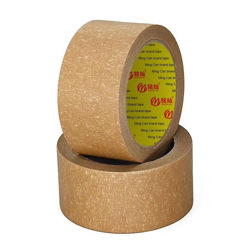 Single Sided Adhesive Pressure Sensitive Antistatic Feature Rubber Offered Printing Design Brown Masking Paper Tape