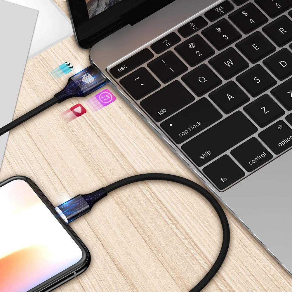 
2 in 1 Cable Magnetic USB Charger USB Charging Data LED Metal Micro USB Function Cables Magnetic Phone Charger 